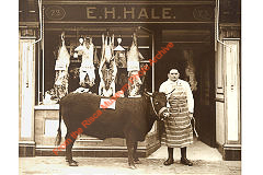 
E M Hale, butcher, Risca (a58)