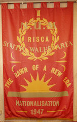 
Risca Colliery NUM banner, made to celebrate Nationalisation